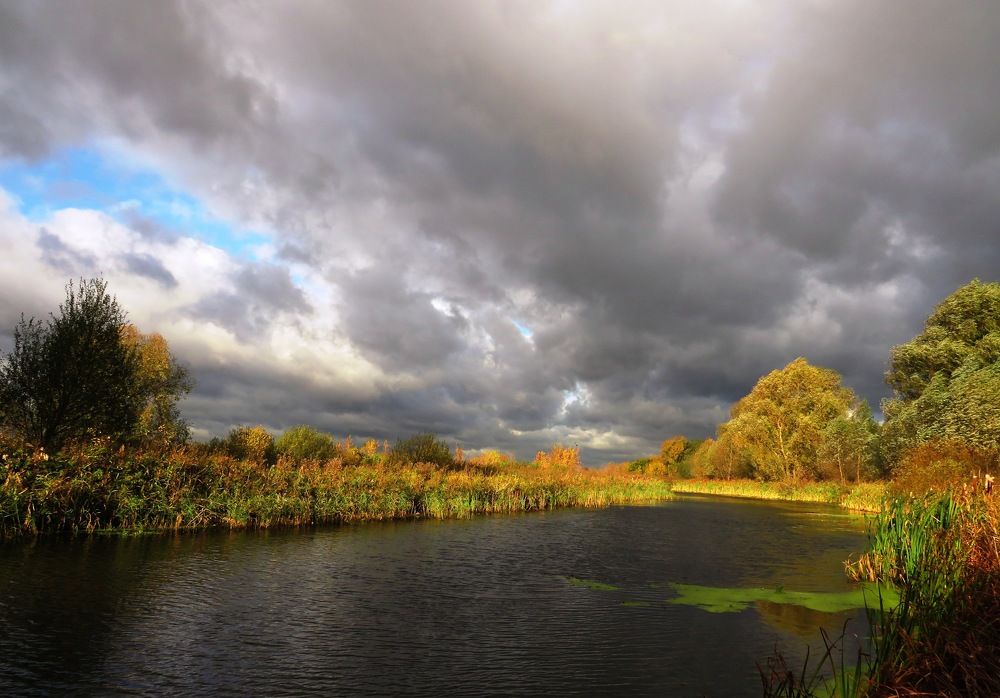 Утро на осенней реке