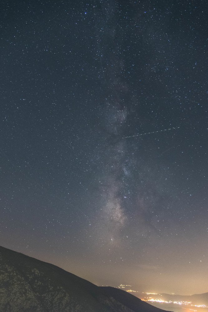 The Milky Way in Greece