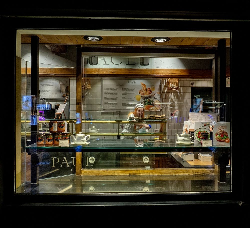 Girl in the cake shop