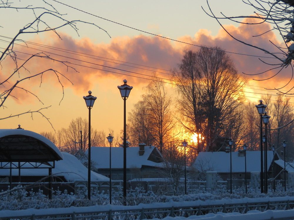Невская Дубровка. Рассвет.