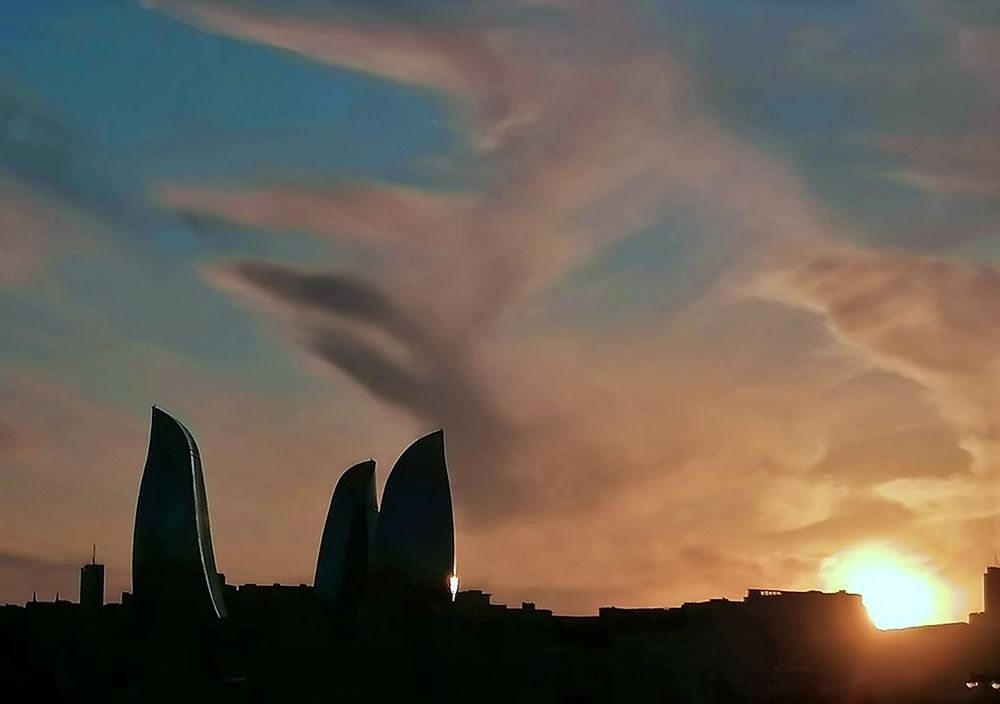 Sunset in Baku