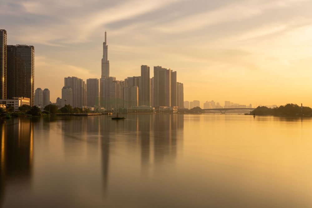 Dawn in Ho Chi Minh City