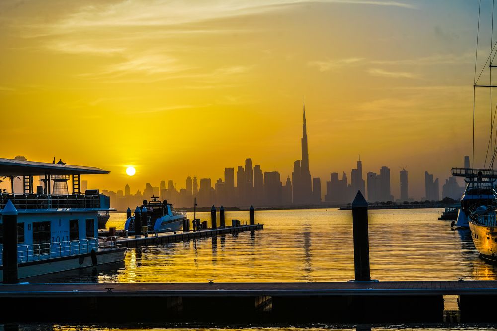 Вечерний Дубай.