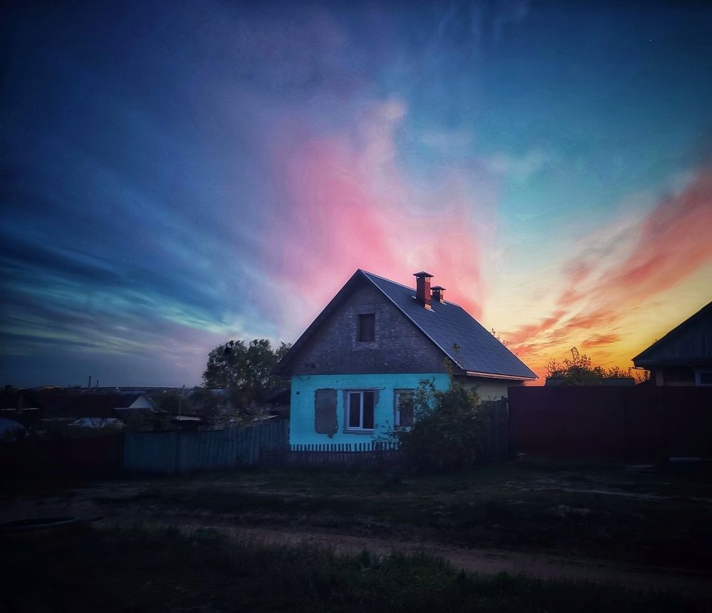 Закат в Рогачеве