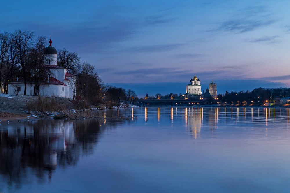 Весенний рассвет, г.Псков