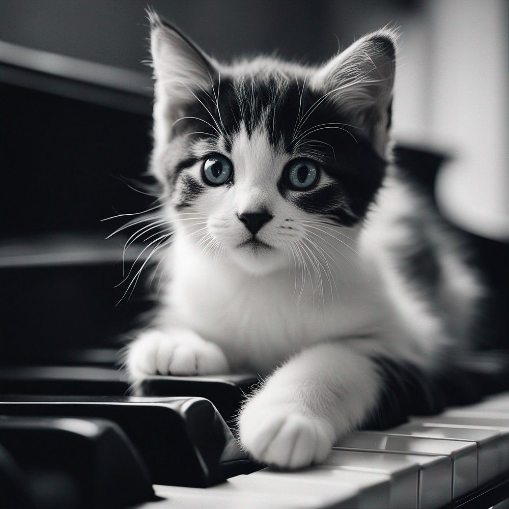 Музыкальный котенок