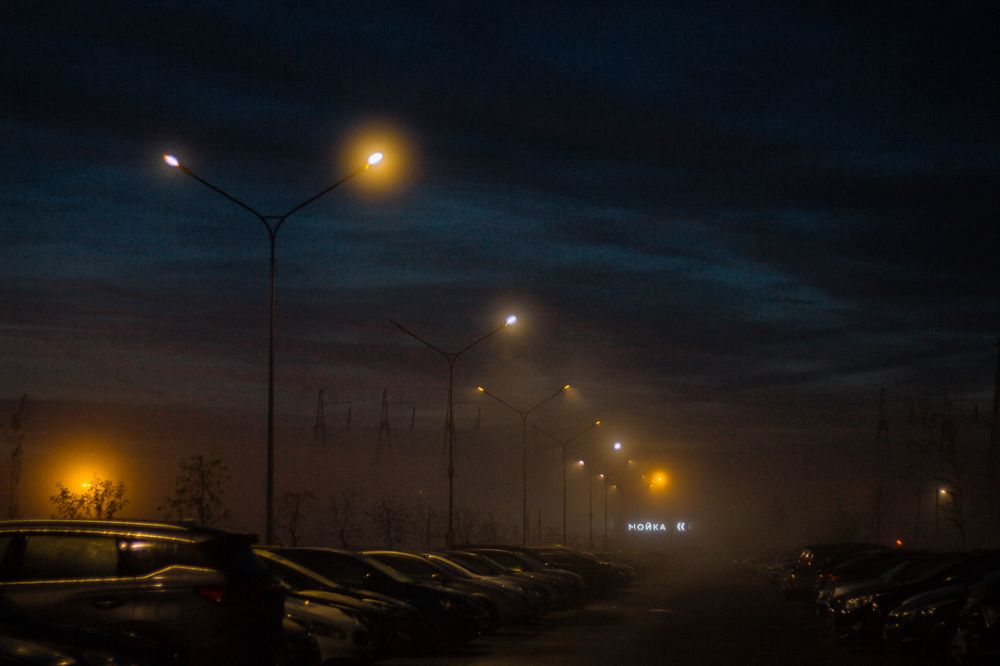 Рассвет на парковке