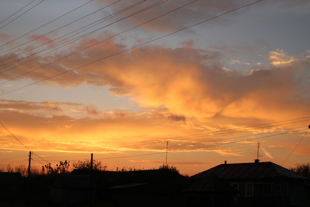 за минуту до восхода