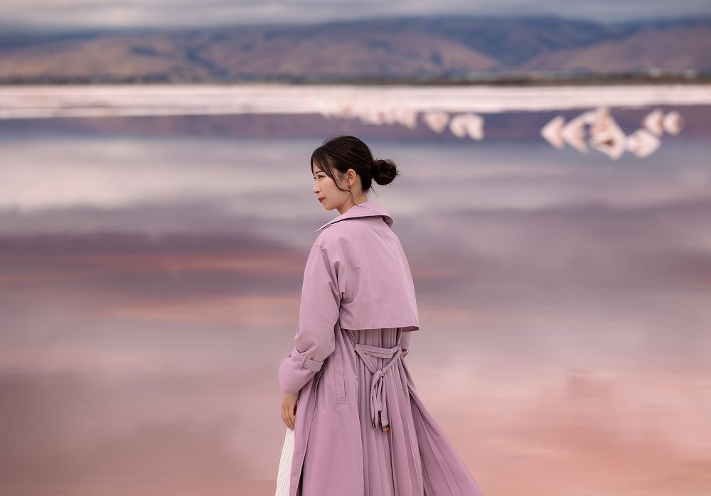 Crimson Mirrors: Cloud Reflections in Red Waters