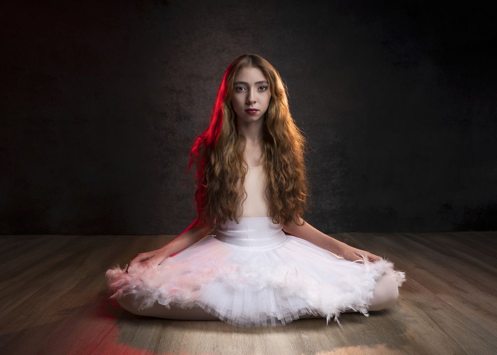 Ballet dancer girl in a pose