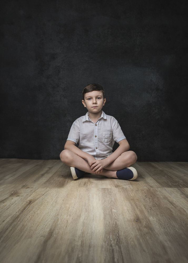 The child with the deep gaze.