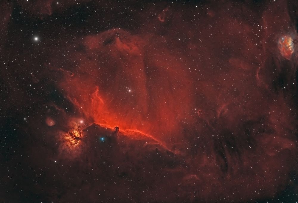 IC 434, NGC 2024 Туманность Конская Голова и Пламя