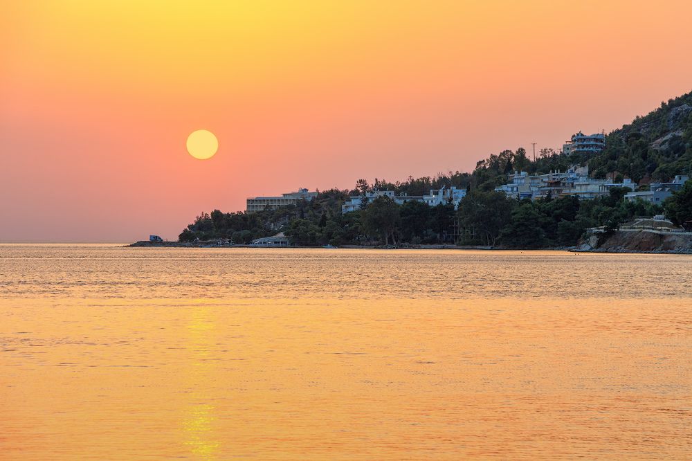 Золотой греческий закат