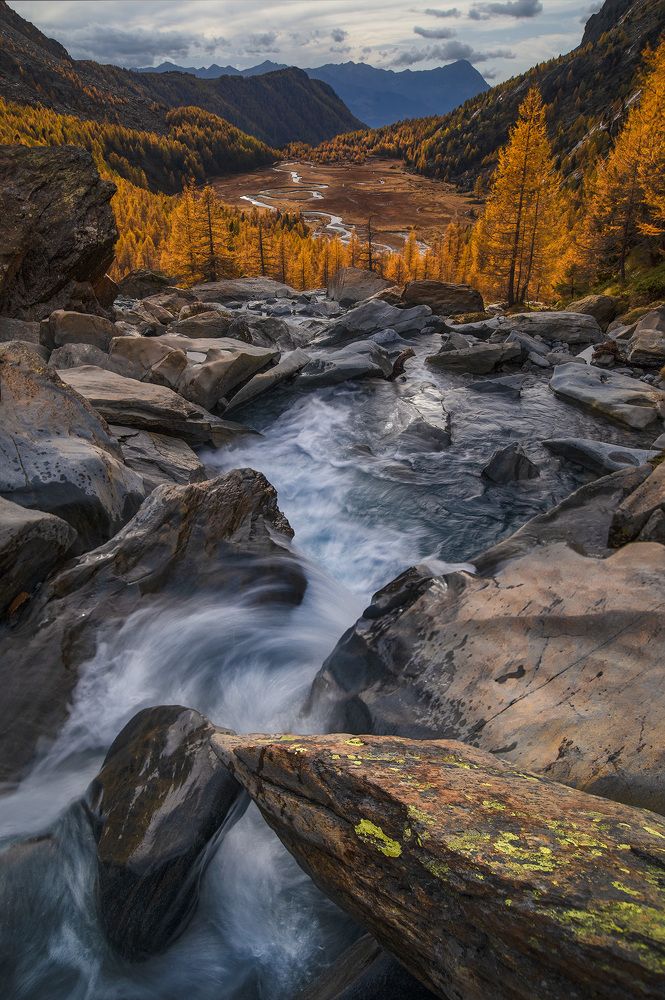 The path of the water