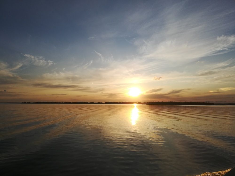 Закат на Волге.