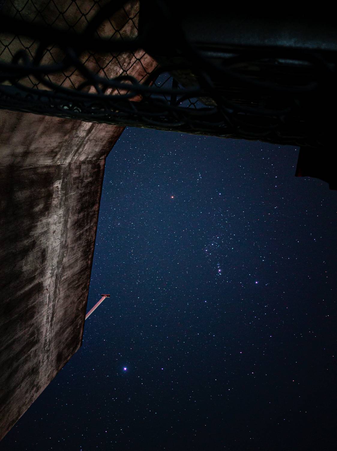 Starry night sky