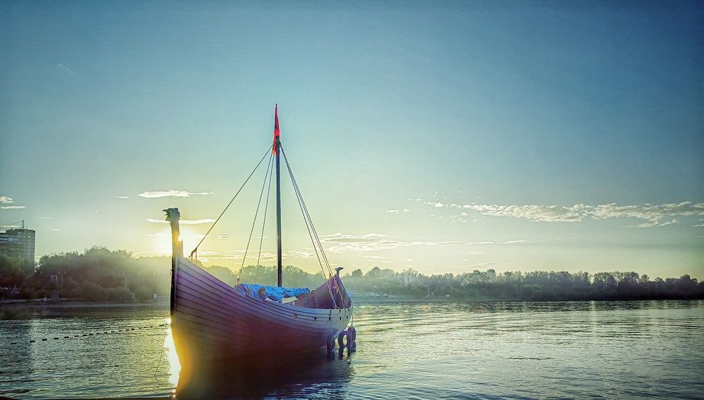 Закат на Ангаре г. Иркутск