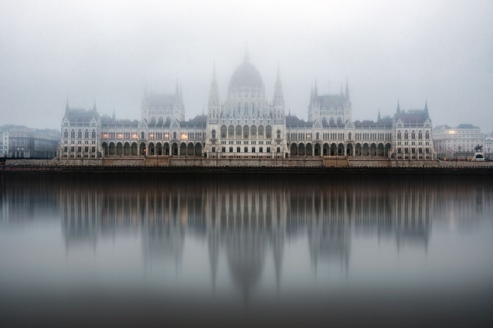 Dawning Majesty: Budapest Parliament at Sunrise