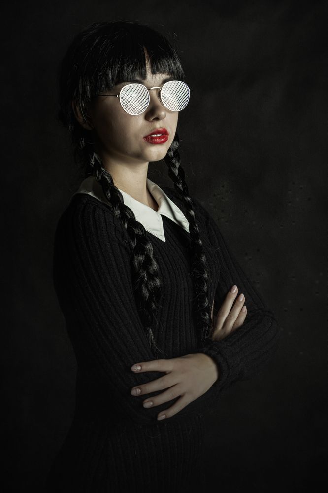 Wednesday in glasses