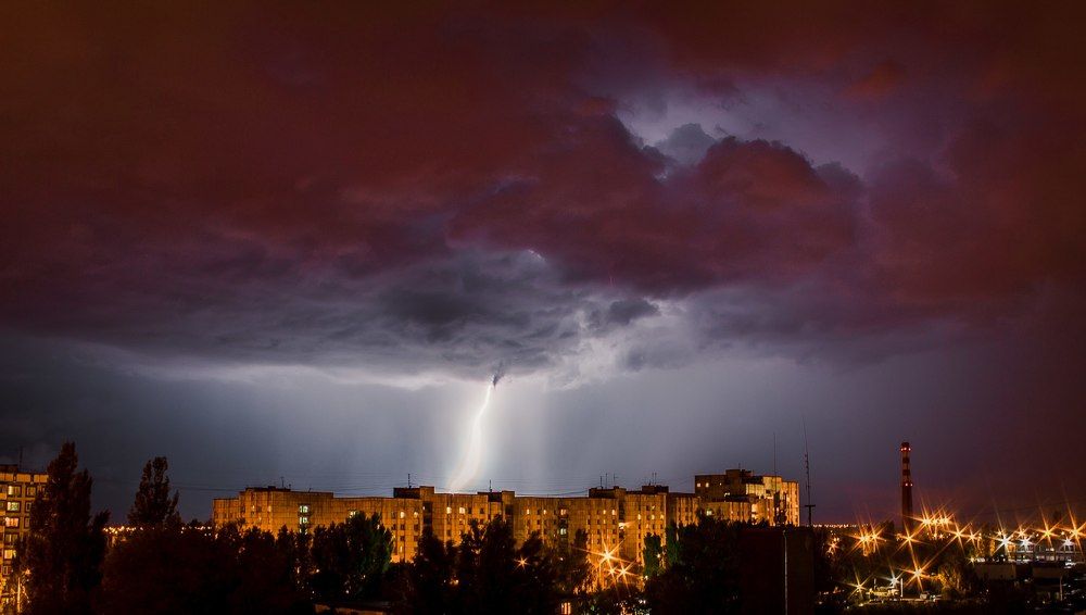 Редкая "Гладкая" молния.Белгород