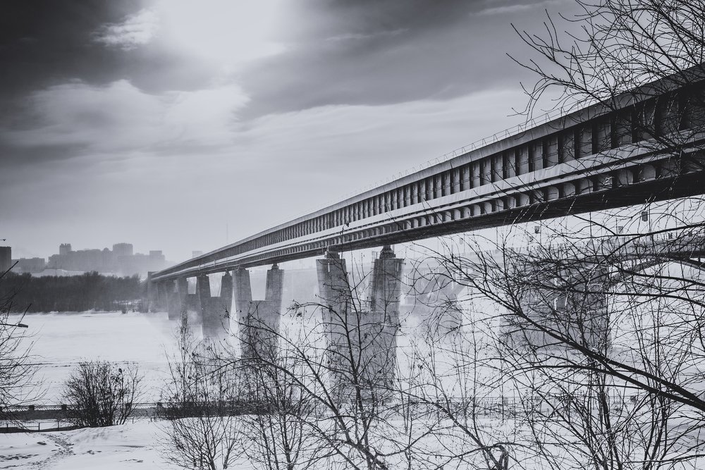 Метромост. Новосибирск. Футуристика