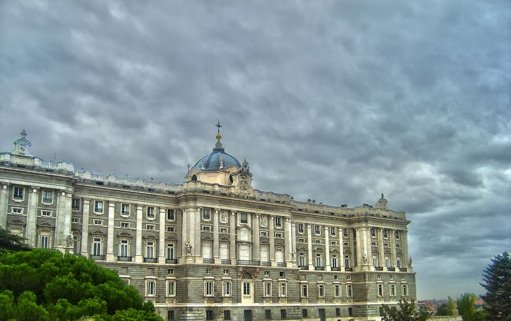 Royal palace in the capital of Spain city Madrid