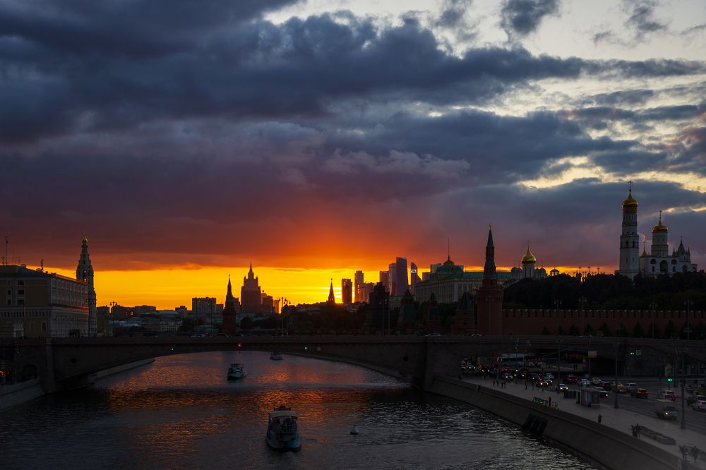 Осенний московский закат
