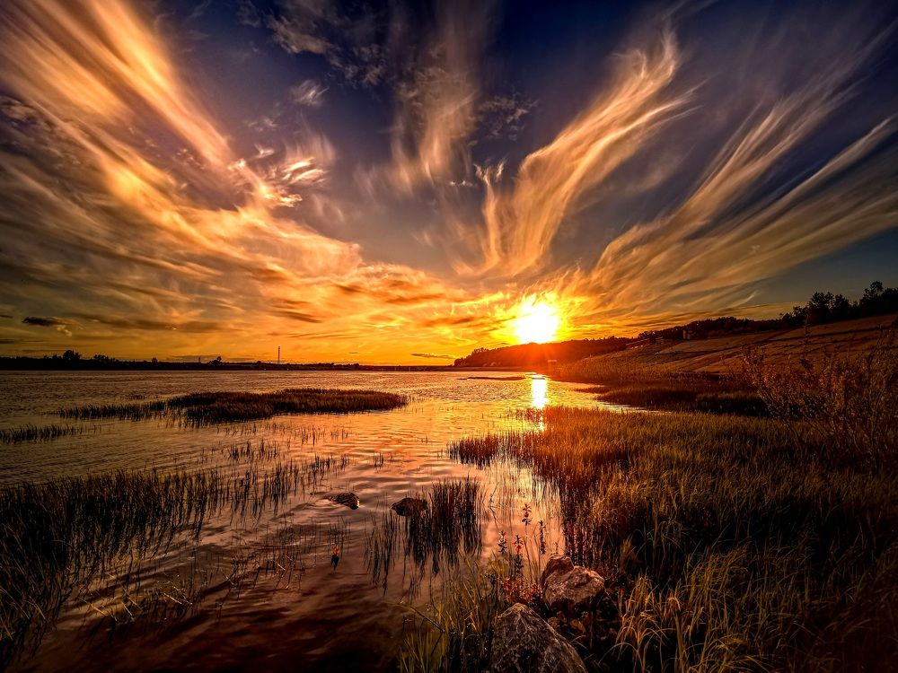 Зарево сибирского заката