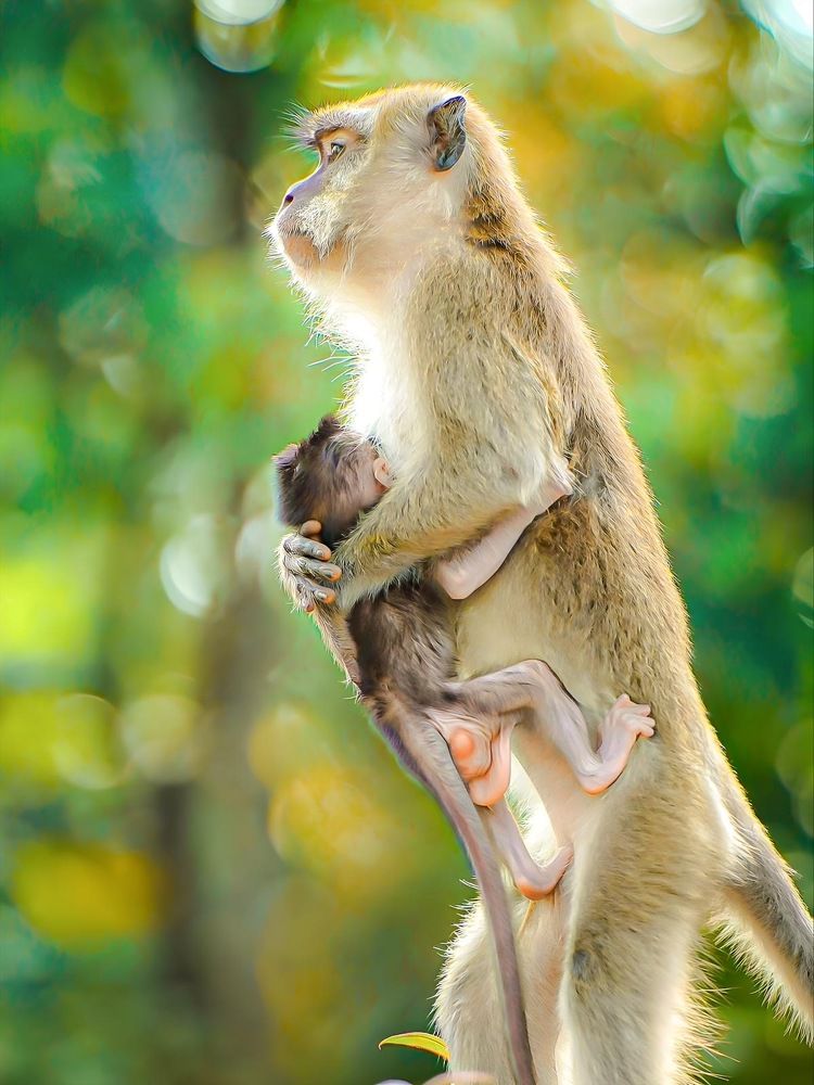 A Mother's Embrace: Creating a Safe Haven for Baby Monkeys