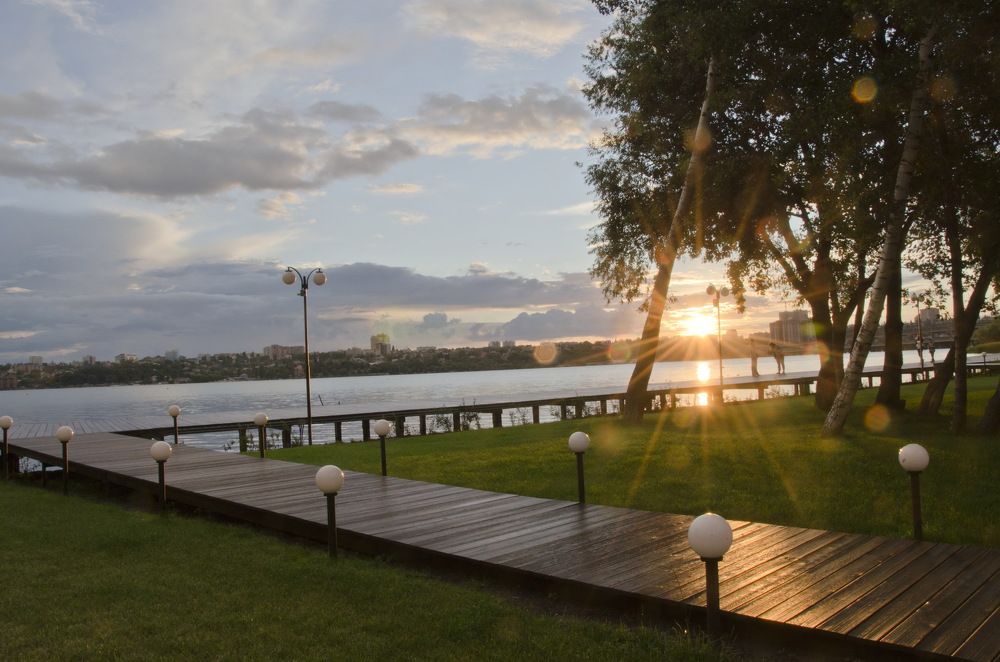 Закат после дождя.