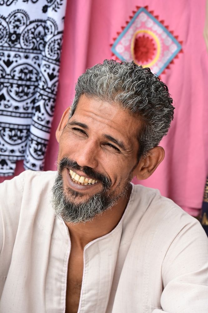 Local man at Hatshepsut's temple