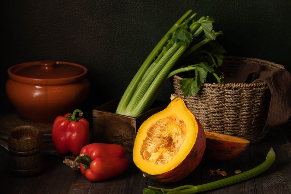 Тыква и перцы/Pumpkin and peppers
