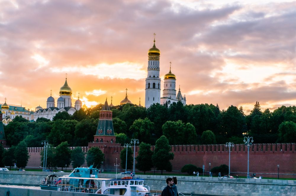 Закат над Кремлём.