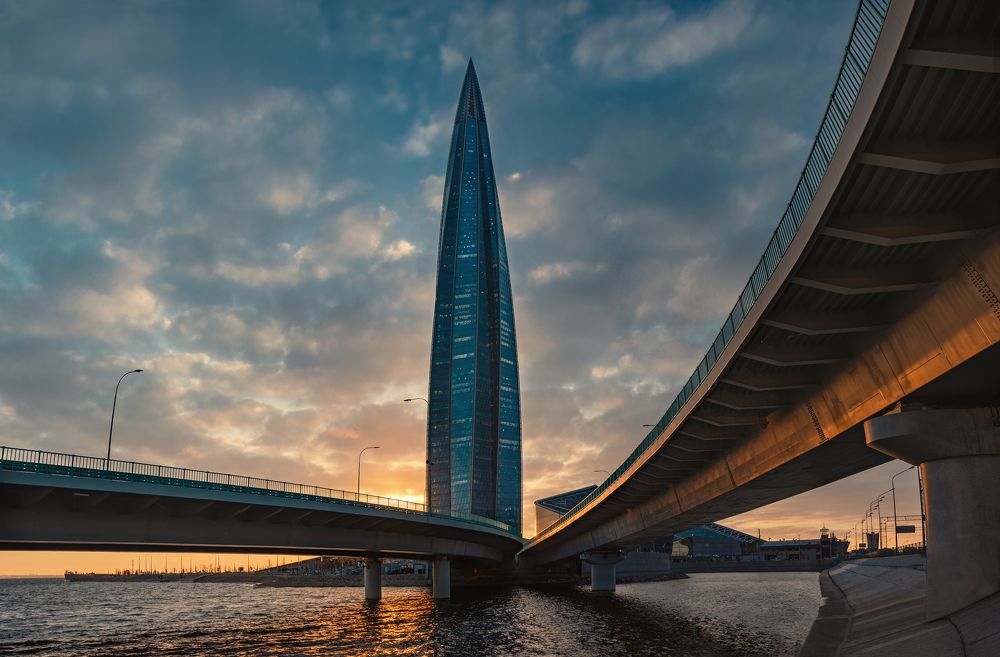 Такой редкий питерский закат