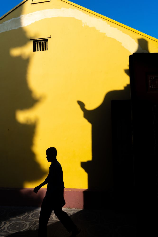 Man in Tran Quoc Pagoda