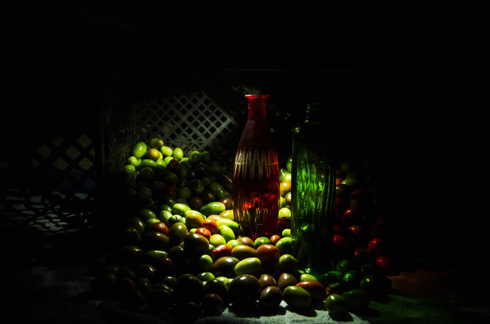 Зелёное и красное