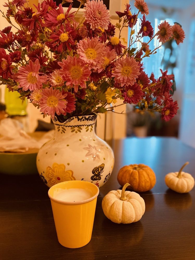 Осенний натюрморт с тыквами