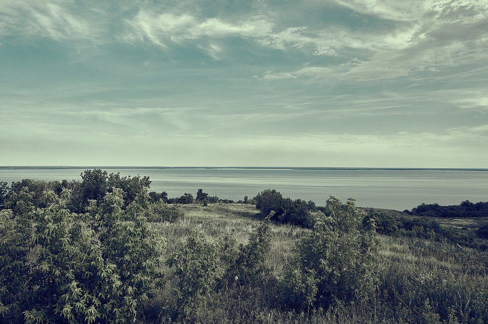 картина Волги, около Балаково