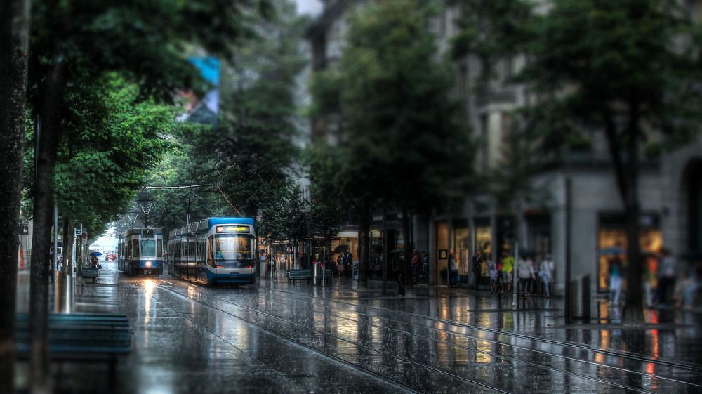 Дождь в Цюрихе