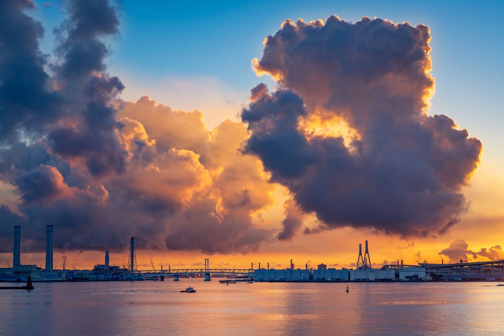 Early morning light on a cloudy morning