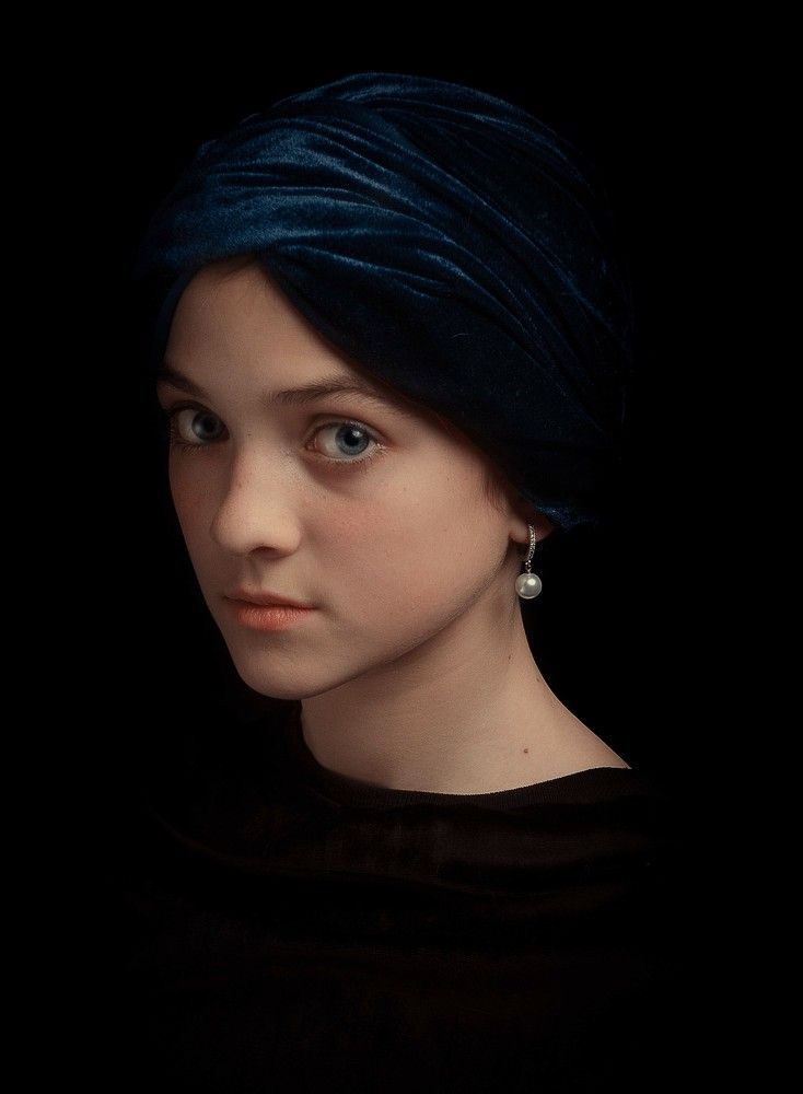 Girl with blue turban
