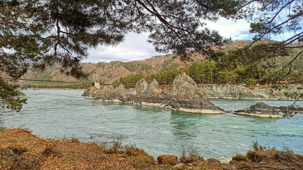 Скалы р.Катунь.