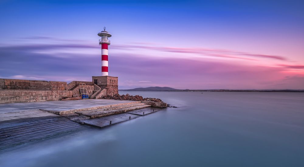 Lighthouse at sunset