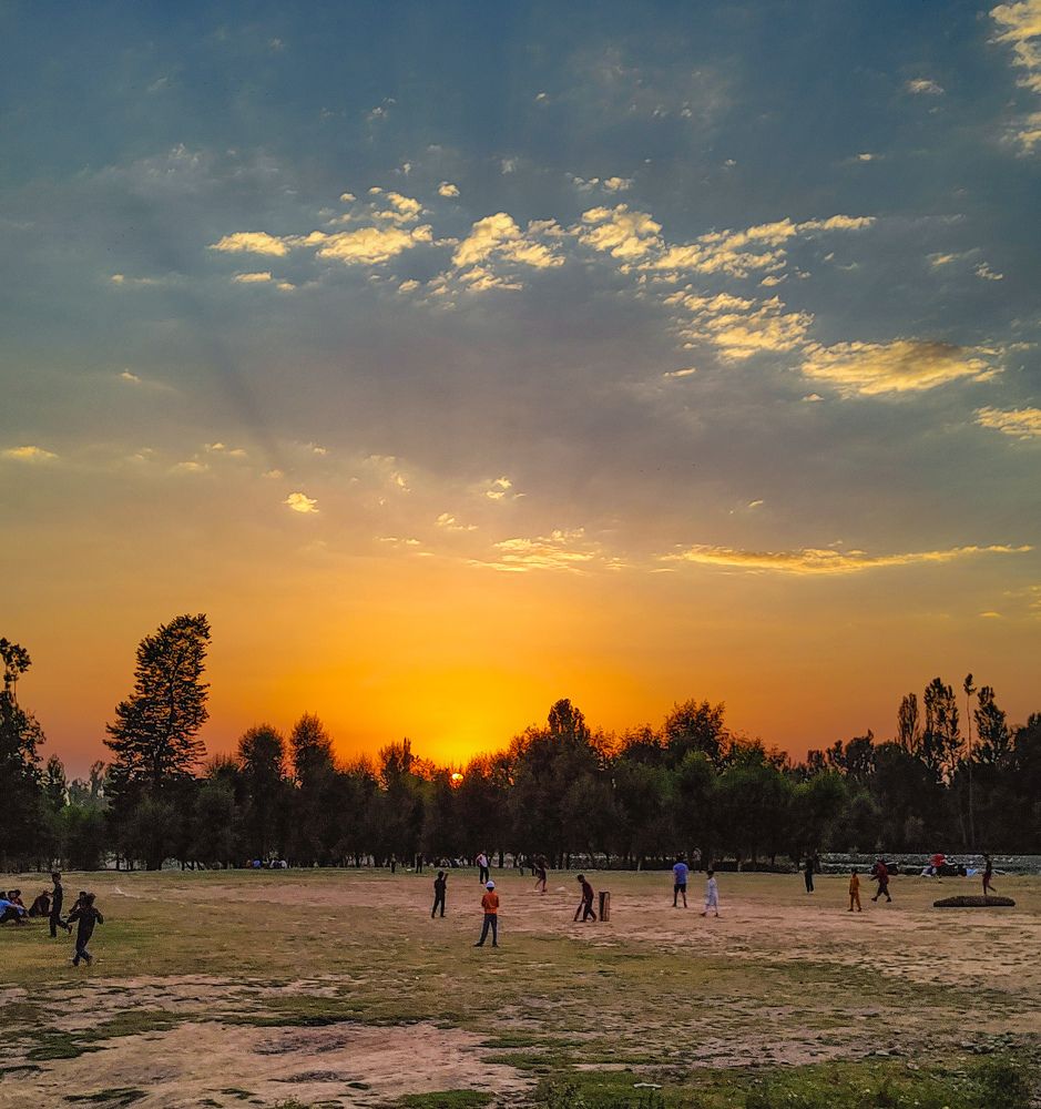 Sunset in kashmir