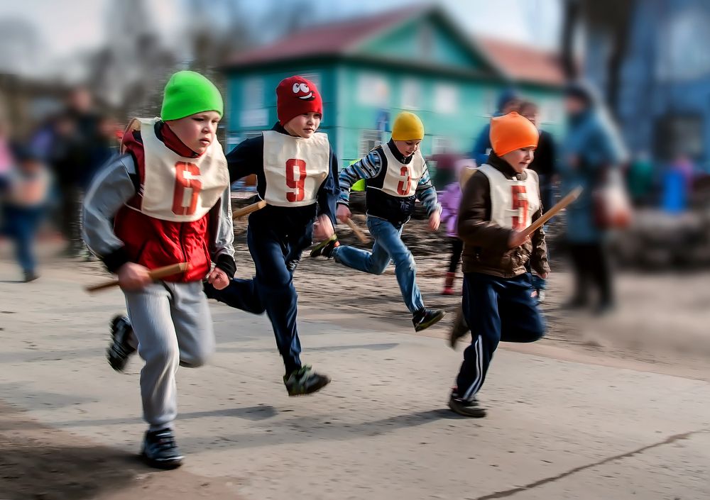 Детский кросс.