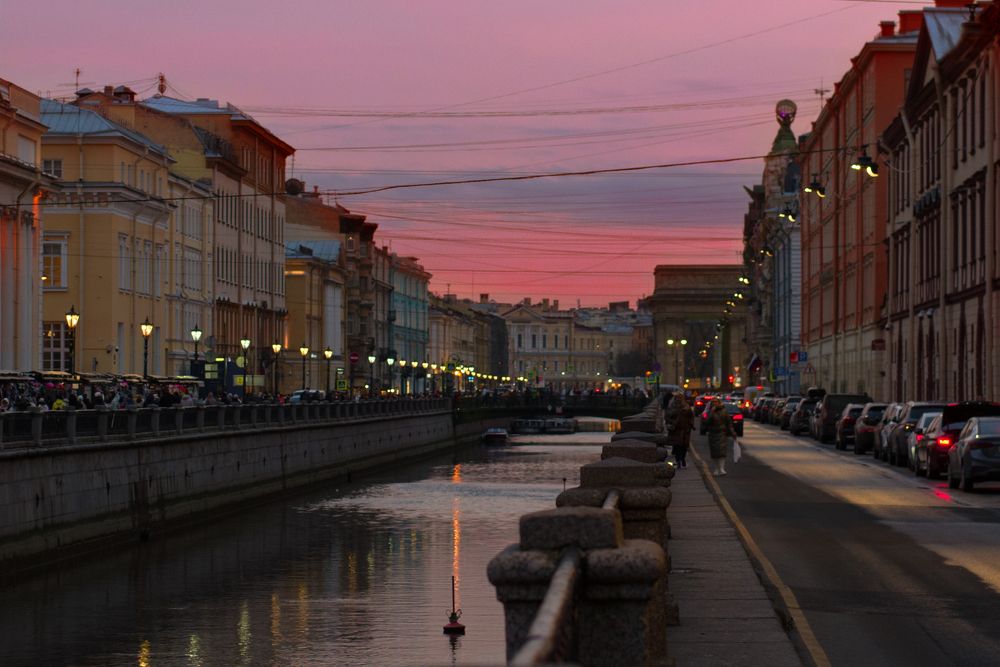 Закат в Санкт-Петербурге