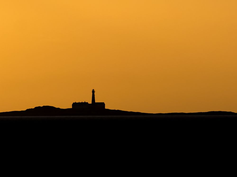 Lighthouse in the midnight sun.