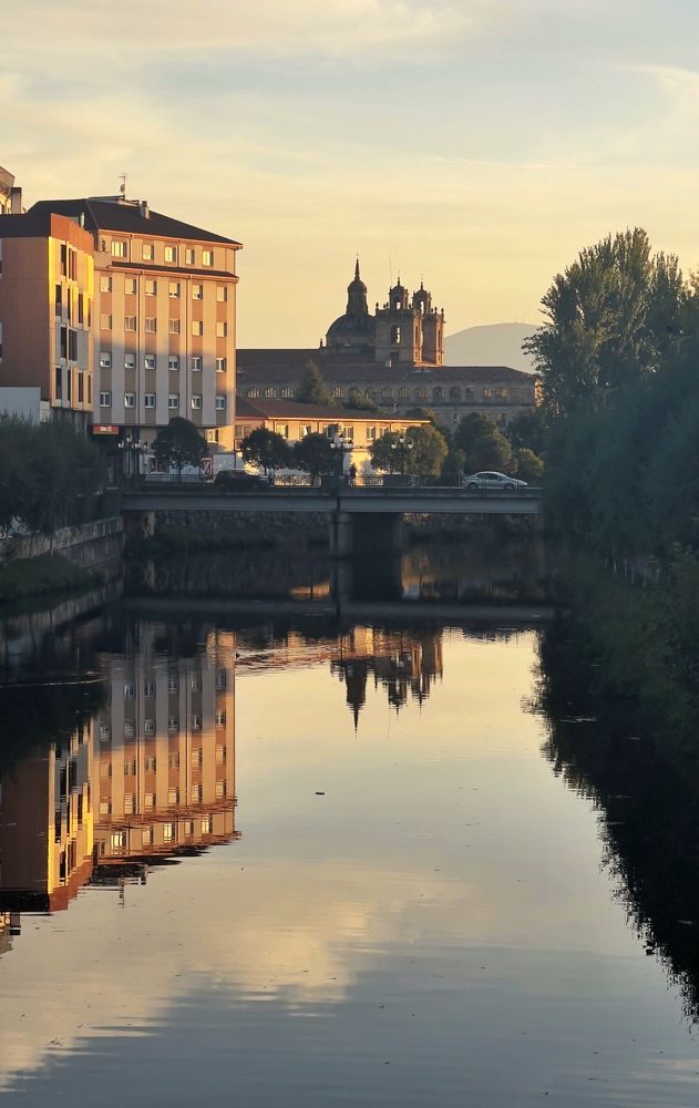 Reflects of a sunset. Lugo, Galicia,Spain