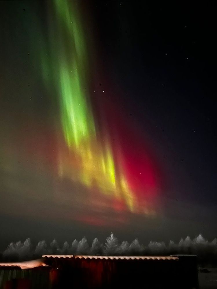 Полярное сияние в Эвенкии