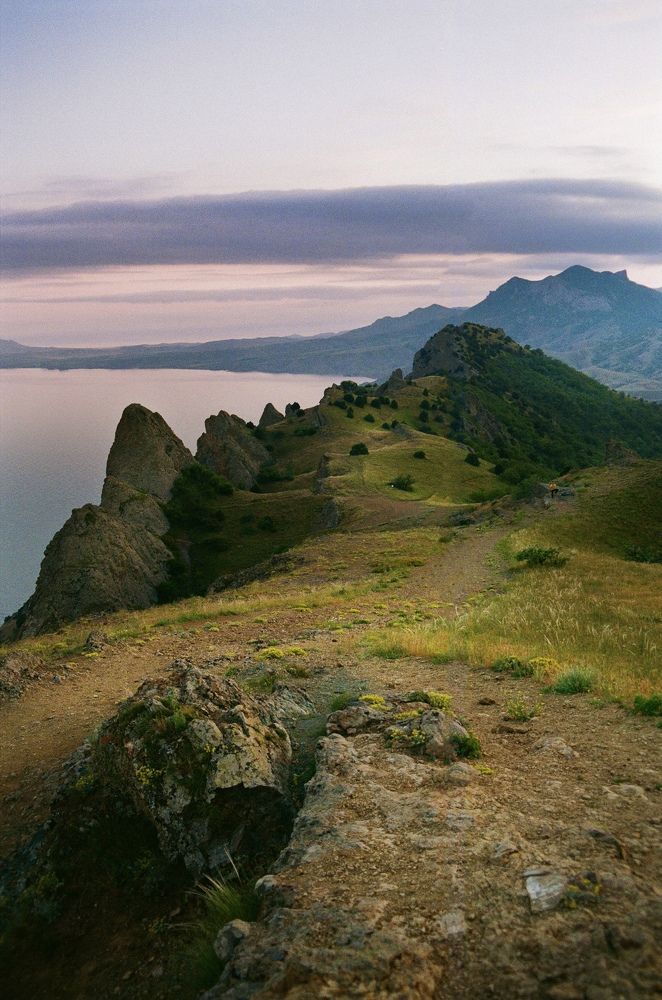 Карадагский заповедник. На закате.